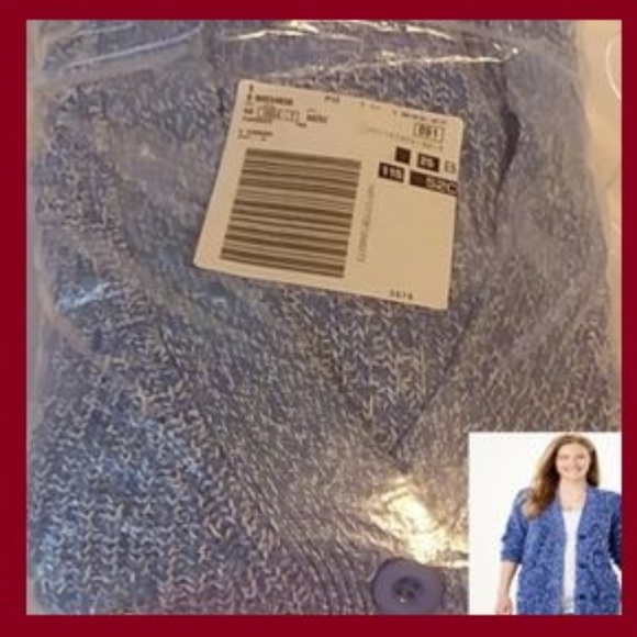 Sweaters - Long Sleeve Button-Front Cardigan (2X)